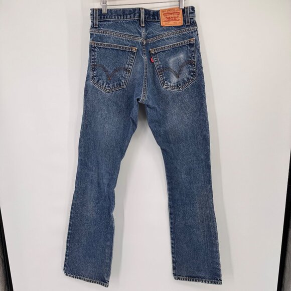 Levis 517 Boot Cut Jeans 32x36 Blue Denim Mens Classic Style - Picture 10 of 15